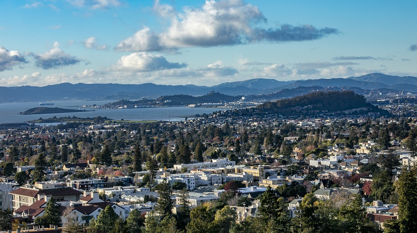 City of Berkeley viewed from the Berkeley Hills.